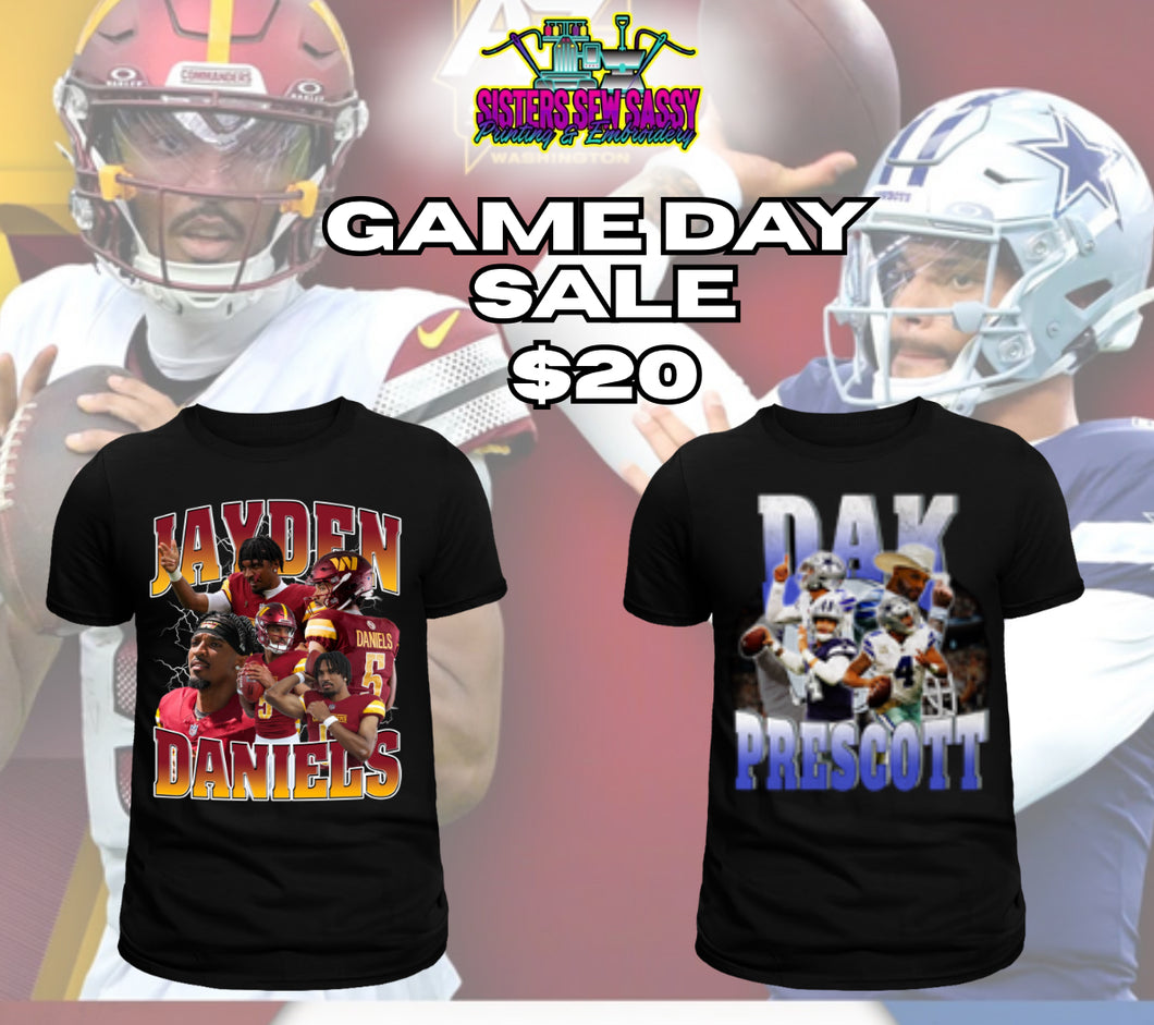 Cowboys & Commanders Game Day Graphic Tees